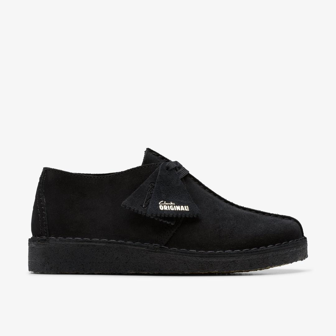 Womens Desert Trek Black Suede Shoes