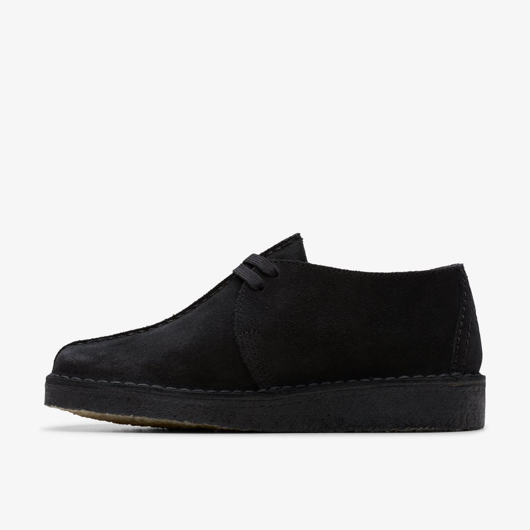 Womens Desert Trek Black Suede Shoes - Image 2