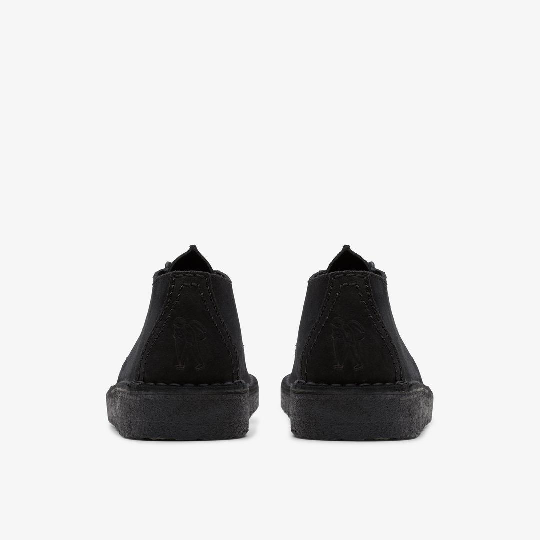 Womens Desert Trek Black Suede Shoes - Image 5