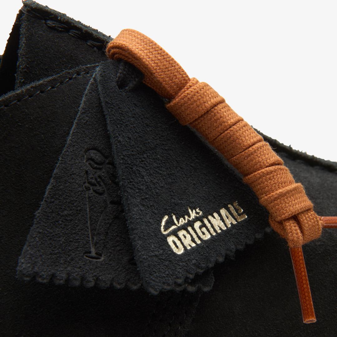 Womens Desert Trek Black Suede Shoes - Image 7