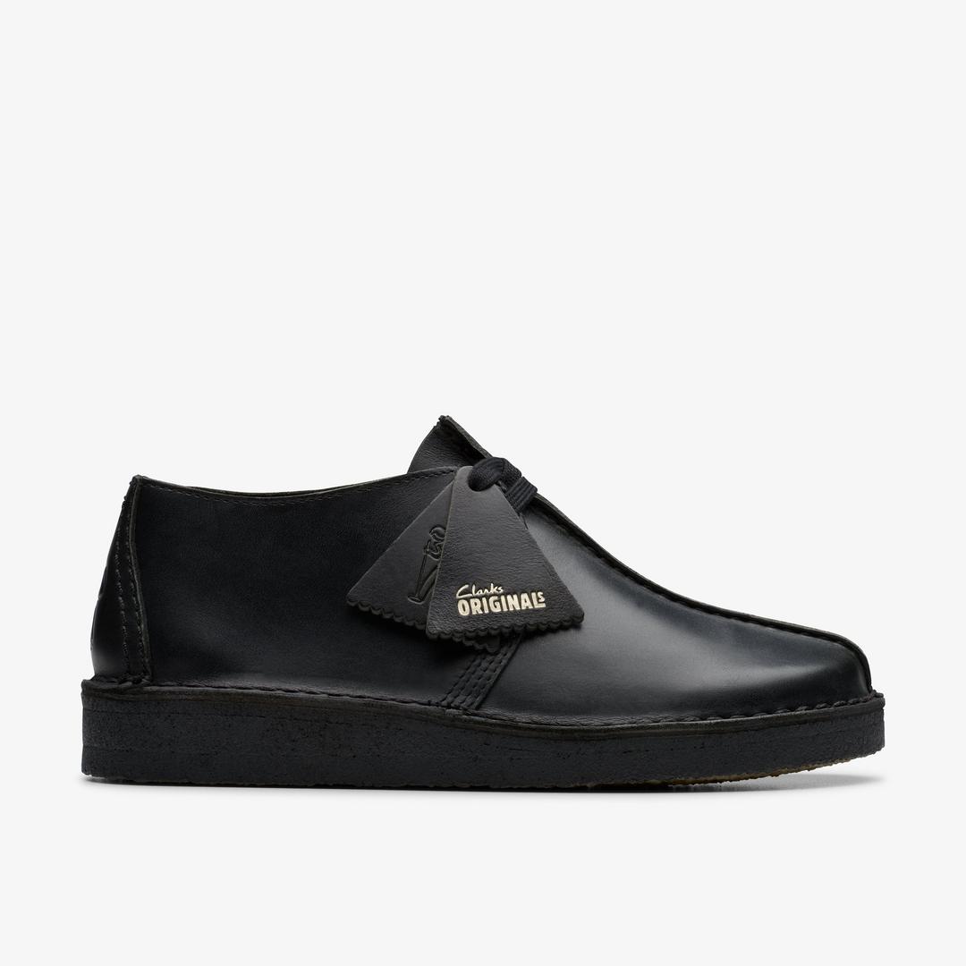 Womens Desert Trek Black Smooth Leather