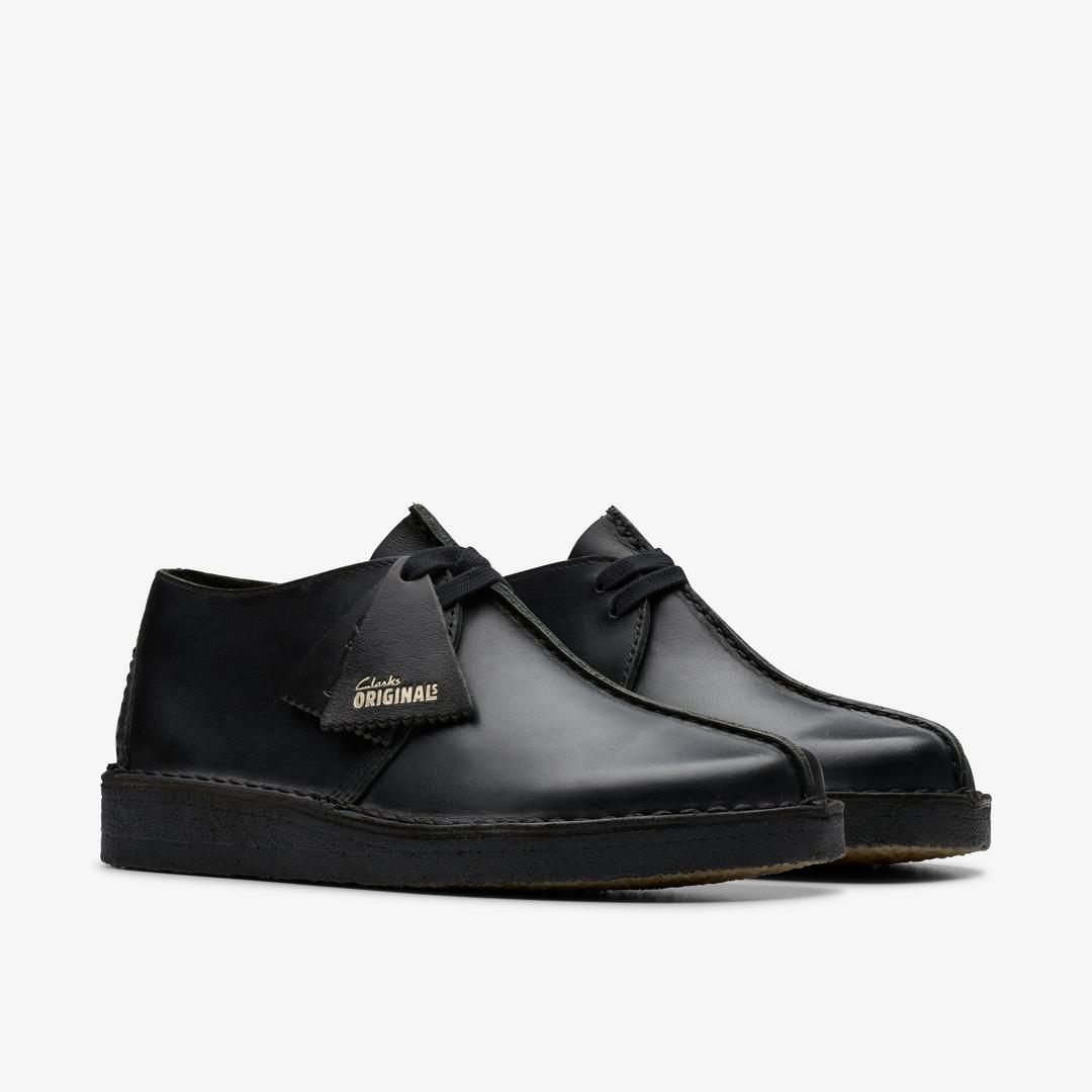 Womens Desert Trek Black Smooth Leather - Image 4
