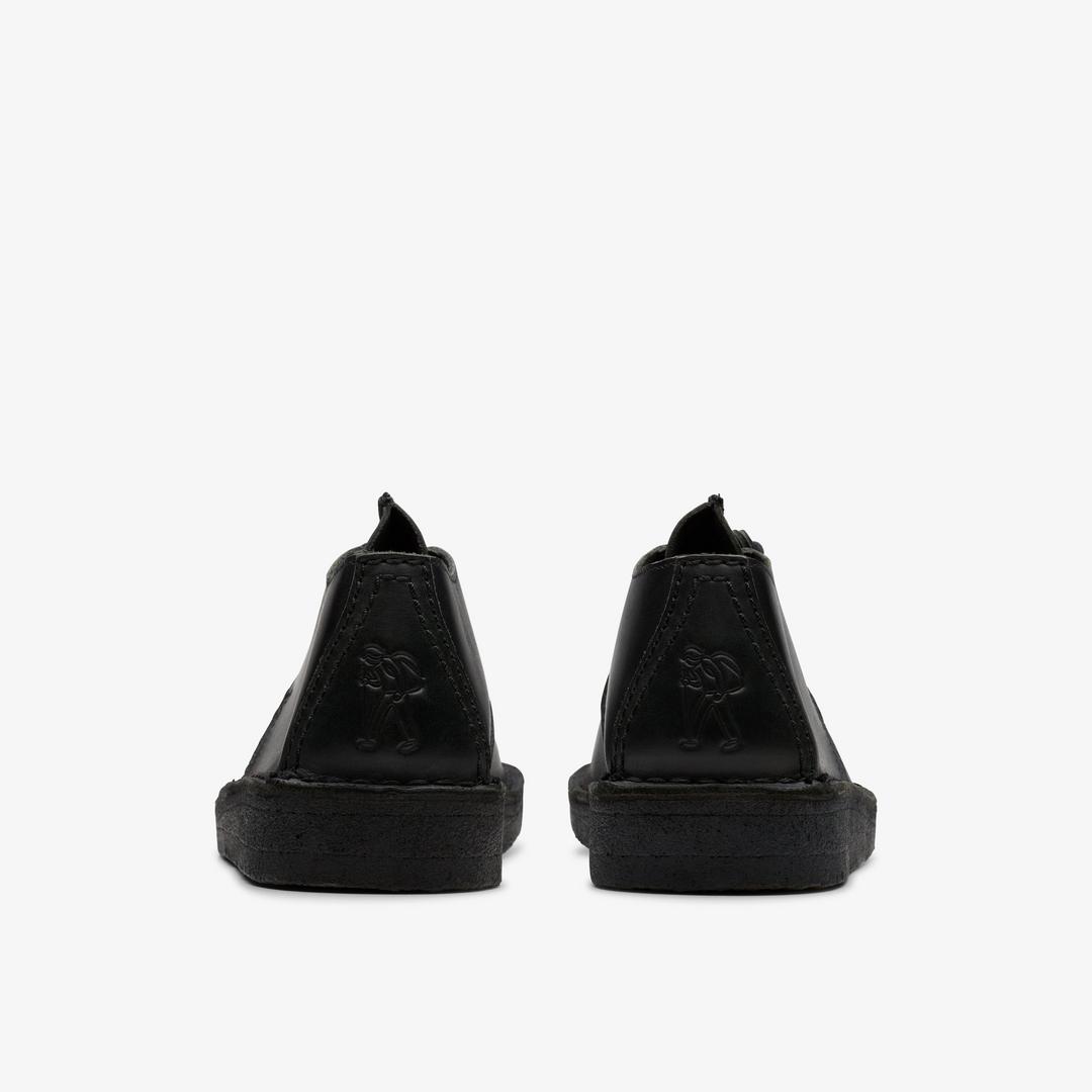 Womens Desert Trek Black Smooth Leather - Image 5