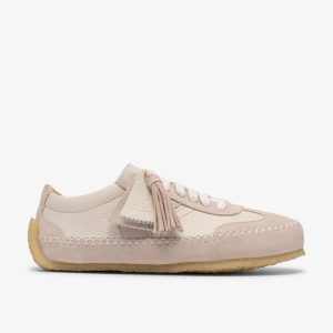 Womens Tor Low Off White Suede Lace Up Shoes