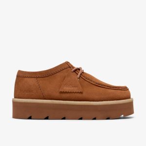 Womens Meare Walla Mid Tan Suede Wallabees