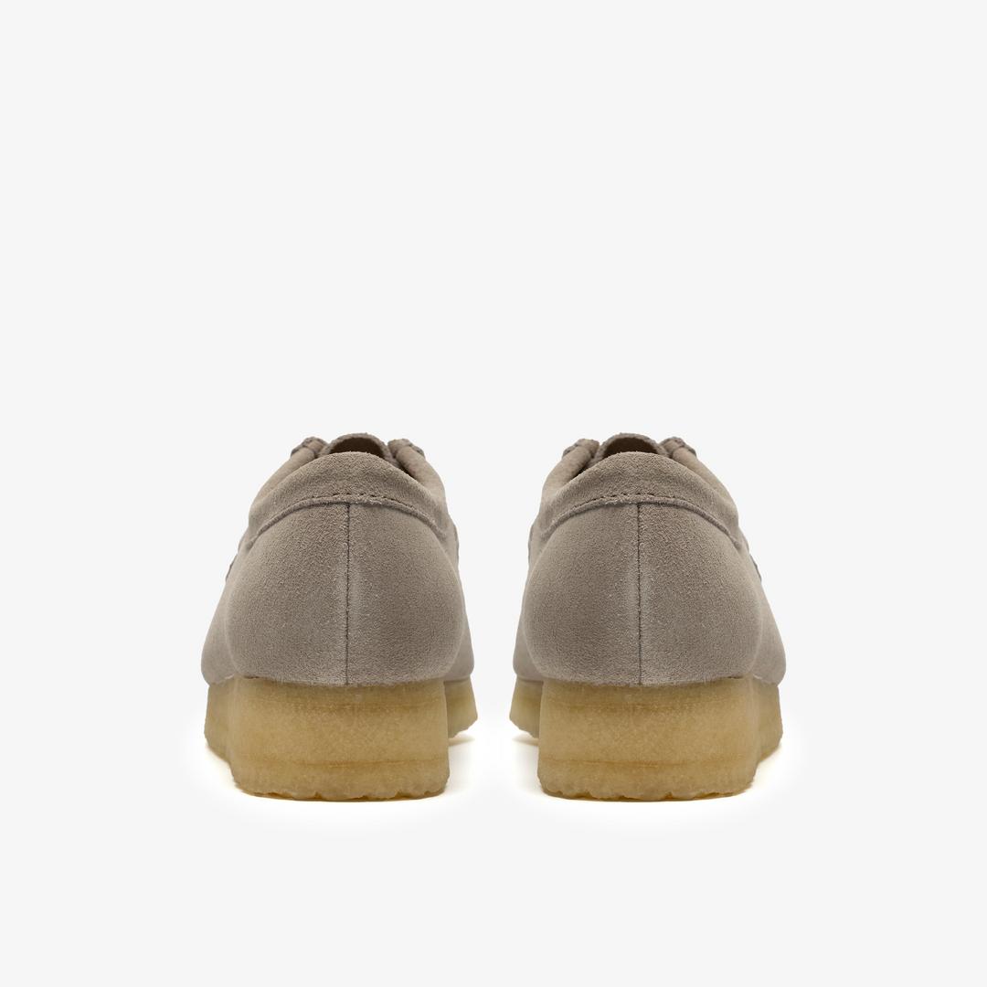 Womens Wallabee Pale Grey Suede - Image 5