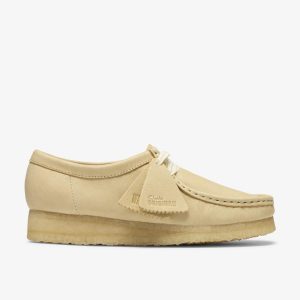 Womens Wallabee Pale Yellow Leather