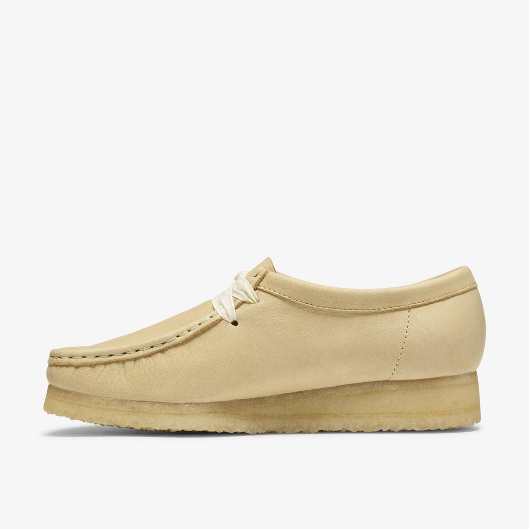 Womens Wallabee Pale Yellow Leather - Image 4