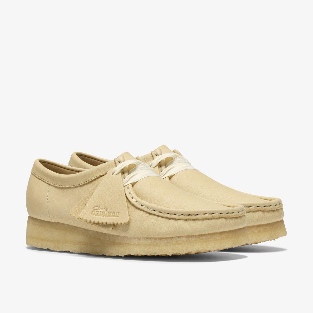 Womens Wallabee Pale Yellow Leather - Image 6