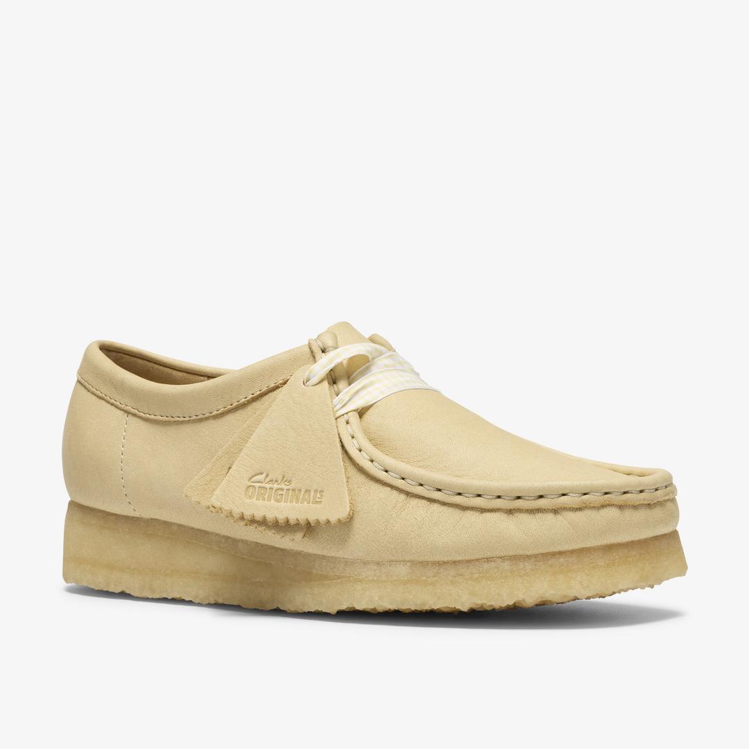 Womens Wallabee Pale Yellow Leather - Image 9