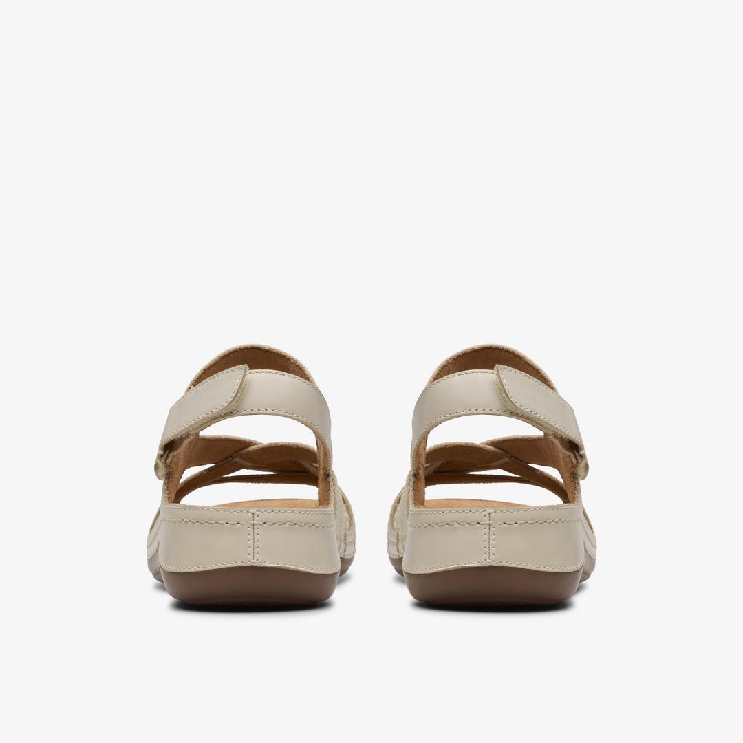 Women's Cecily Strap Cream Leather Strappy Sandals - Image 7