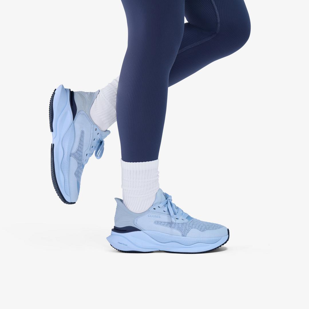 Womens Pace Walk Light Blue Sneakers - Image 2