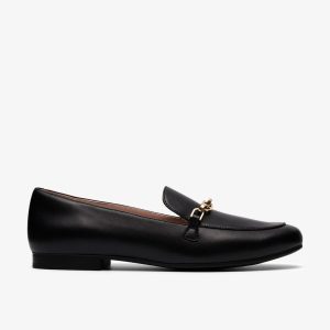 Womens Tamna Iris Black Leather Loafer
