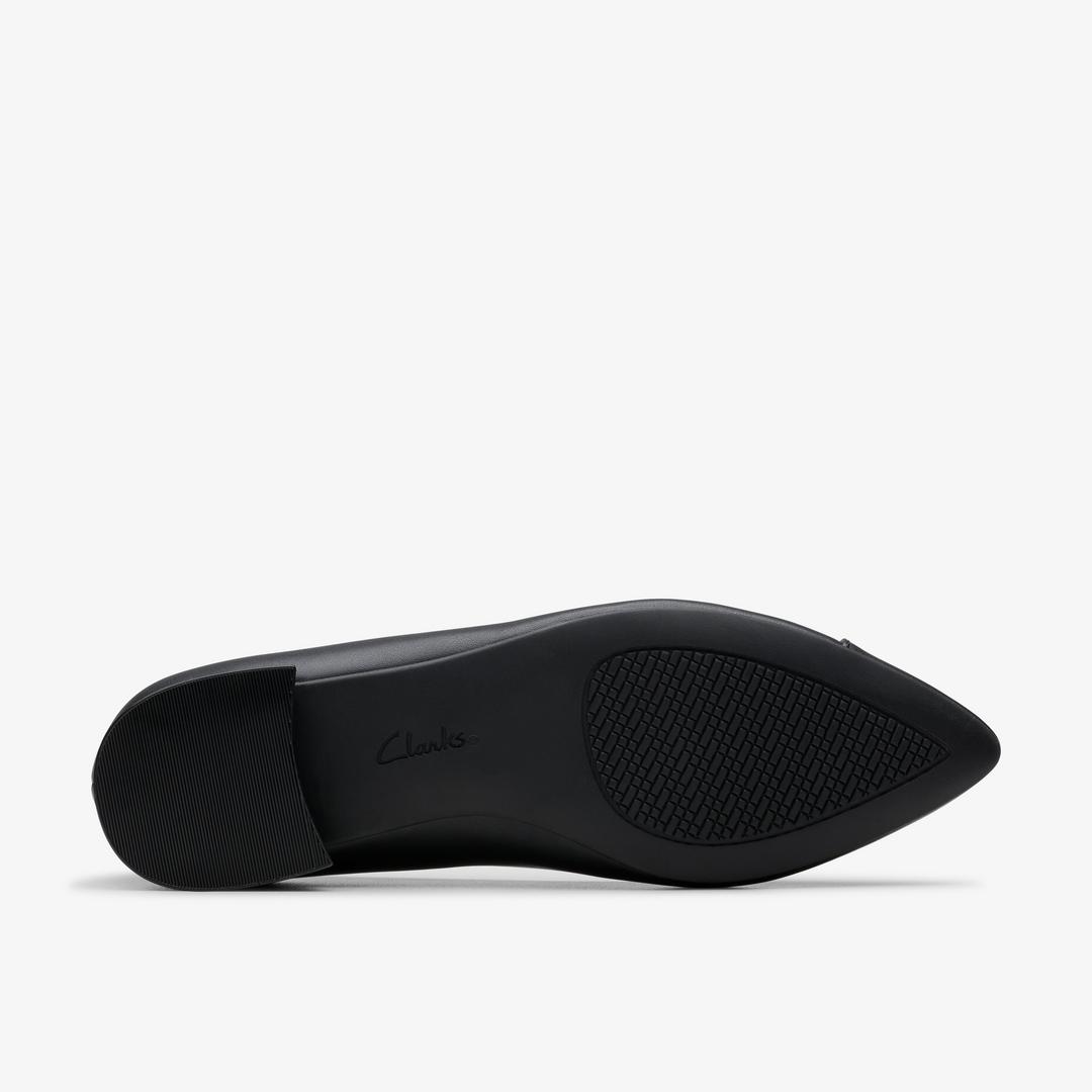 Women's Natalyn Wish Black Leather Ballerina Flats - Image 3