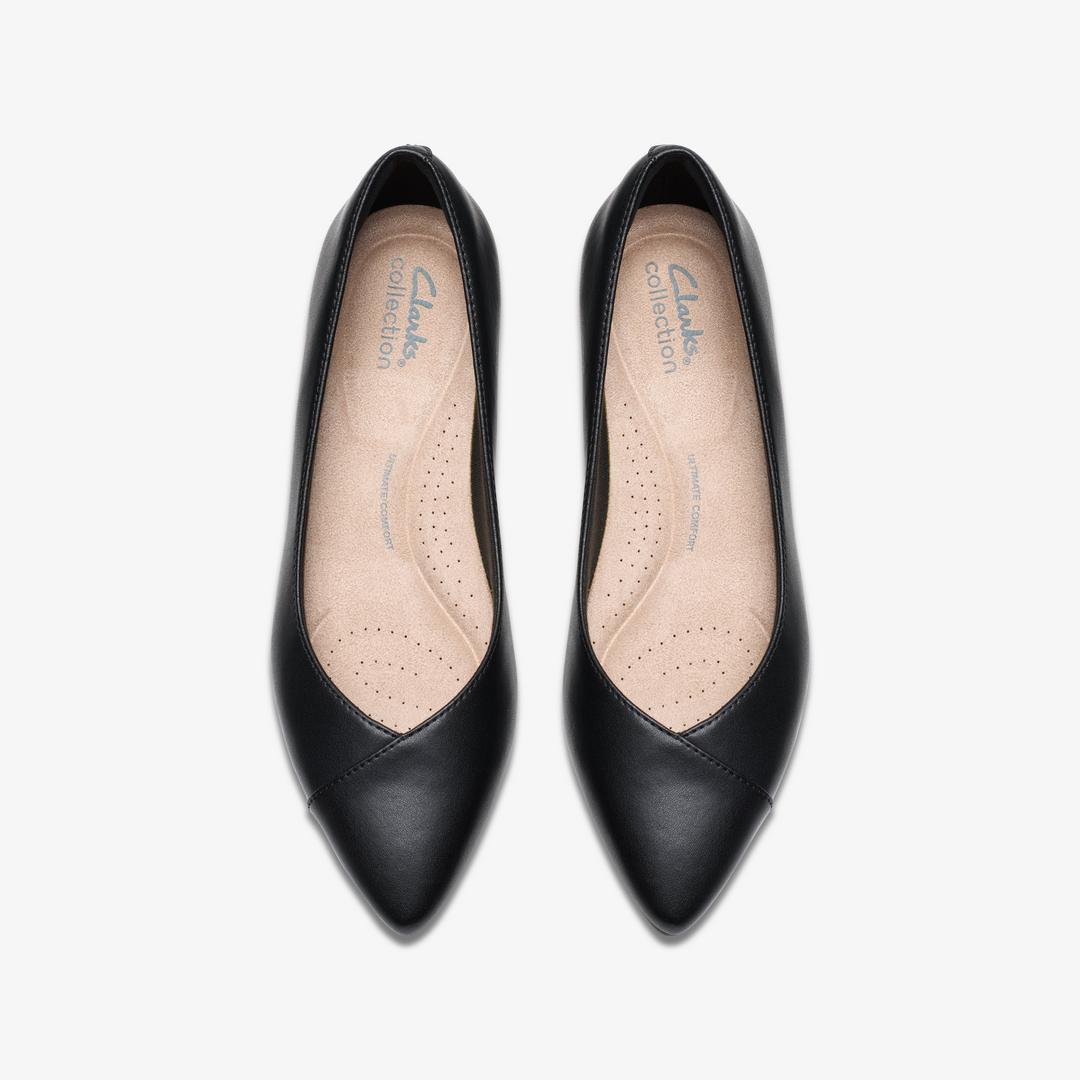 Women's Natalyn Wish Black Leather Ballerina Flats - Image 6
