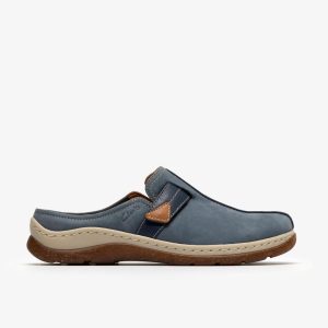 Womens Orlene Clog Denim Blue Nubuck Clogs & Mules