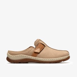 Womens Orlene Clog Taupe Nubuck Clogs & Mules
