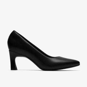 Womens Tammitha Eve Black Leather Pumps