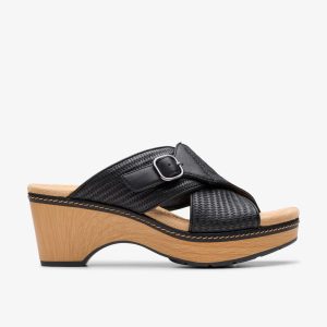 WOMENS Seannah Nora Black Interest Wedges