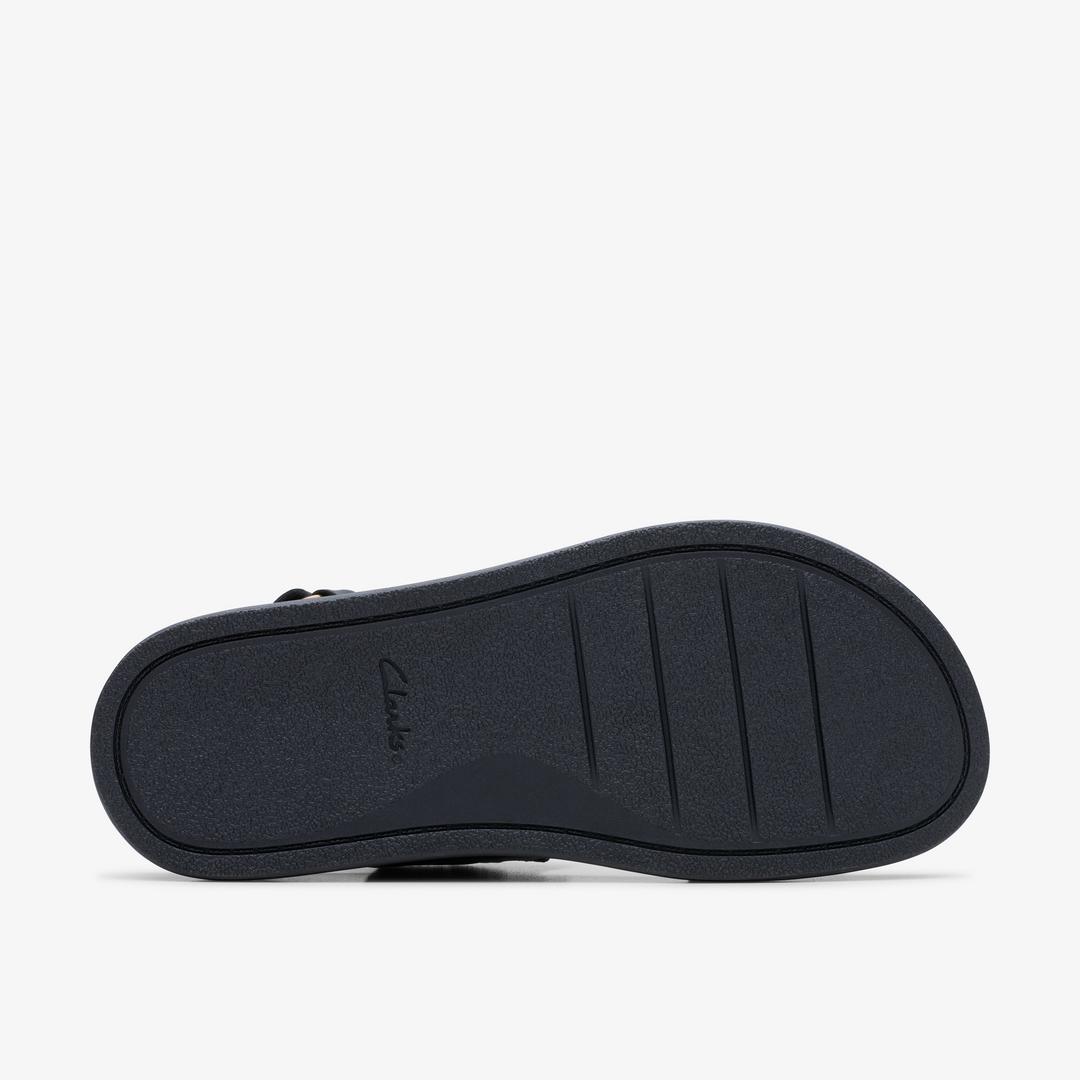 Women's Arwell Glide Black Combination Flat Sandals - Image 4