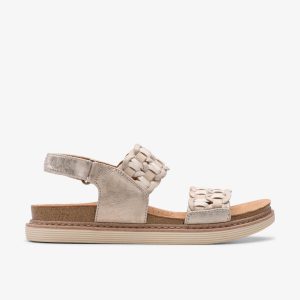 Women's Arwell Glide Metallic Combination Flat Sandals
