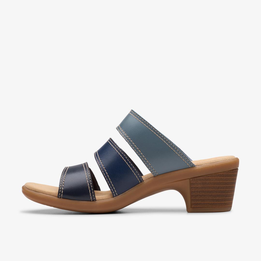 Women's Emily 2 Adella Navy Multicolour Heeled Sandals - Image 3