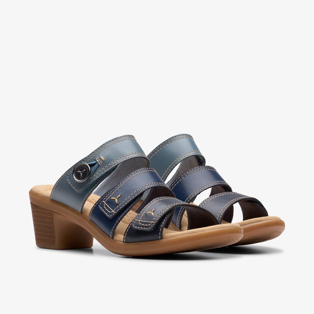 Women's Emily 2 Adella Navy Multicolour Heeled Sandals - Image 5