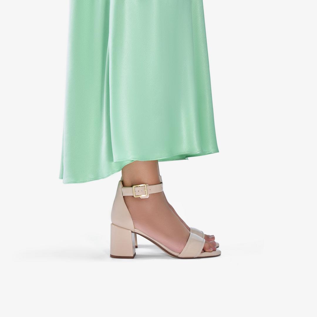 Women's Ezoria Mae Sand Patent Heeled Sandals - Image 2