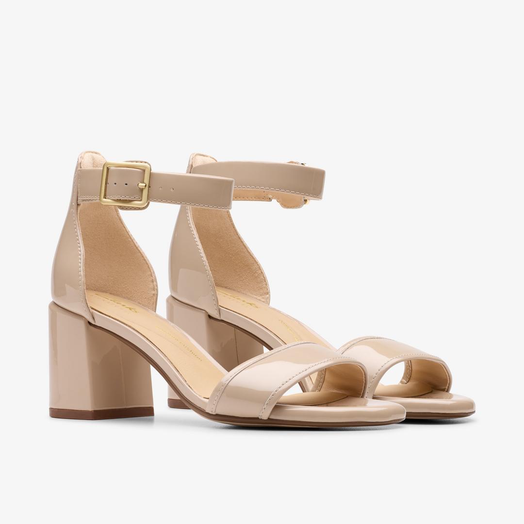 Women's Ezoria Mae Sand Patent Heeled Sandals - Image 5