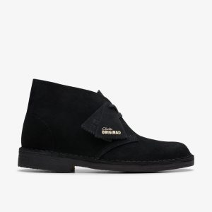 WOMENS Desert Boot Black Suede Desert Boots US