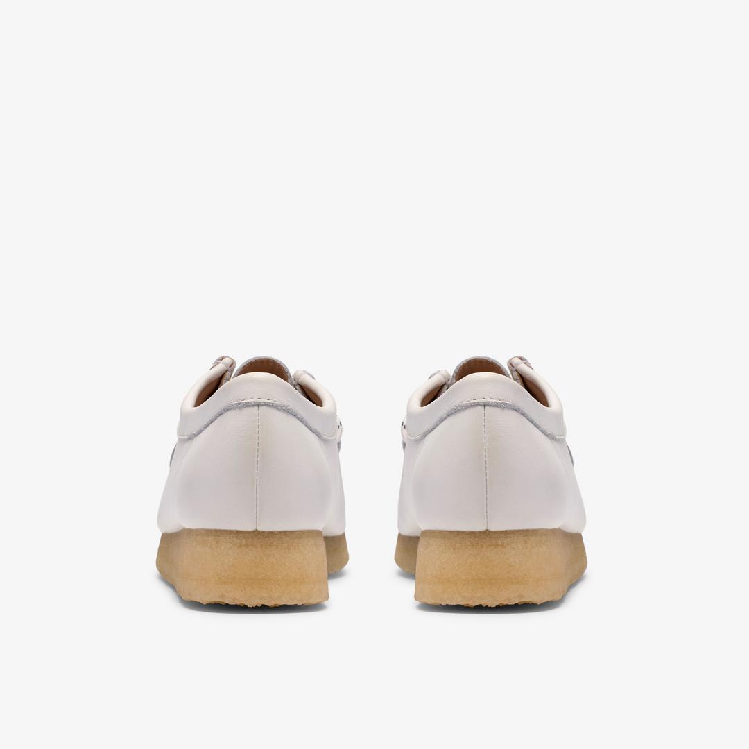 Womens Wallabee White Grain Leather - Image 7