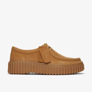 WOMENS Torhill Bee Light Tan Nubuck Moccasins US