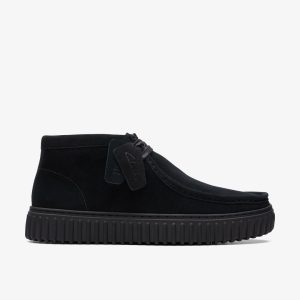 Torhill Hi Black Suede Ankle Boots