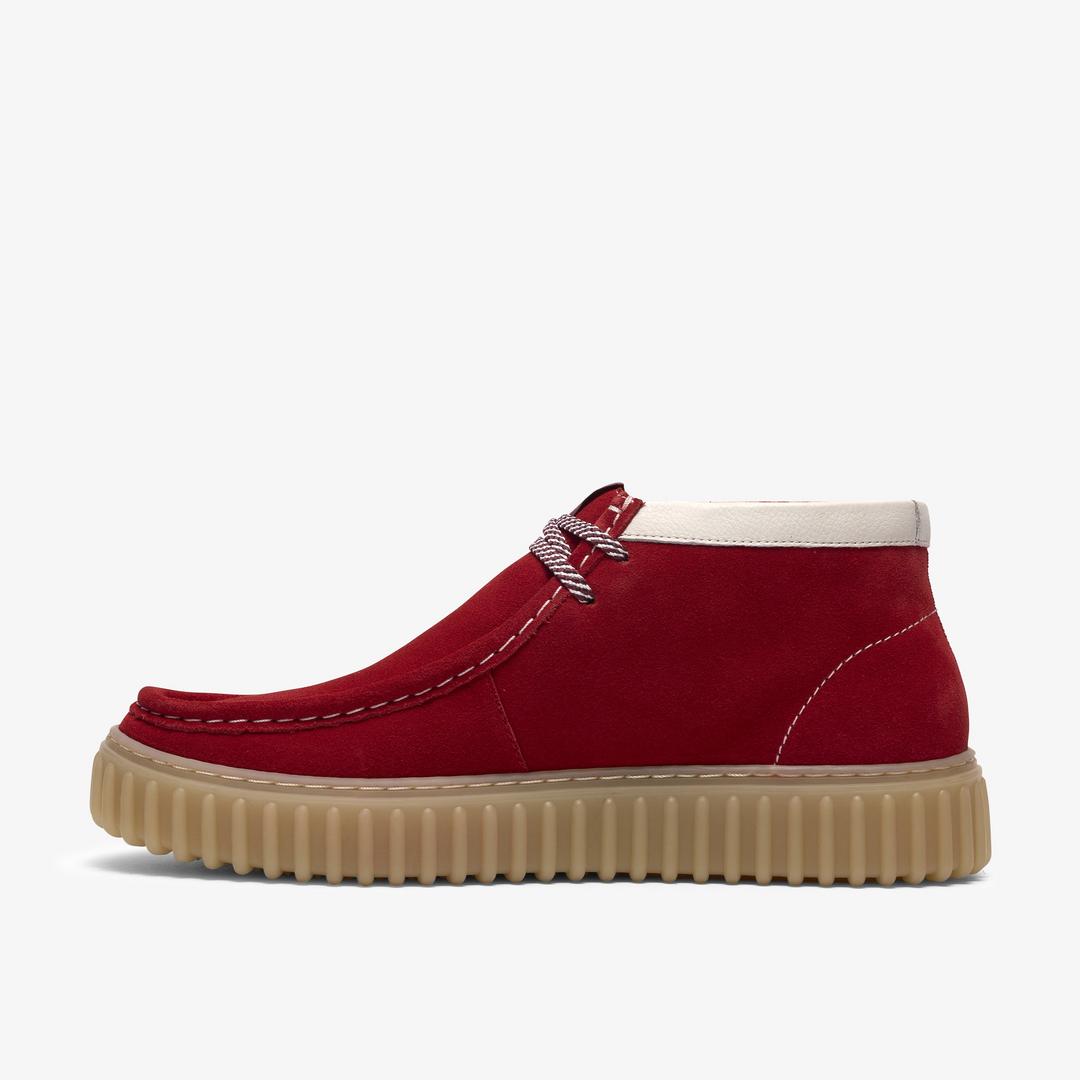 Mens Torhill Hi Red Suede Ankle Boots - Image 2