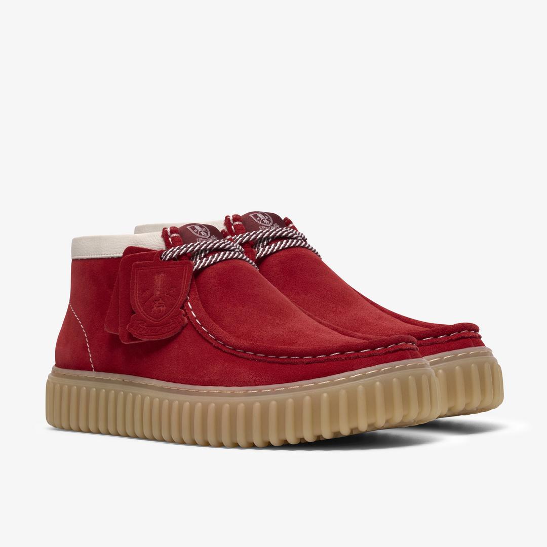 Mens Torhill Hi Red Suede Ankle Boots - Image 4