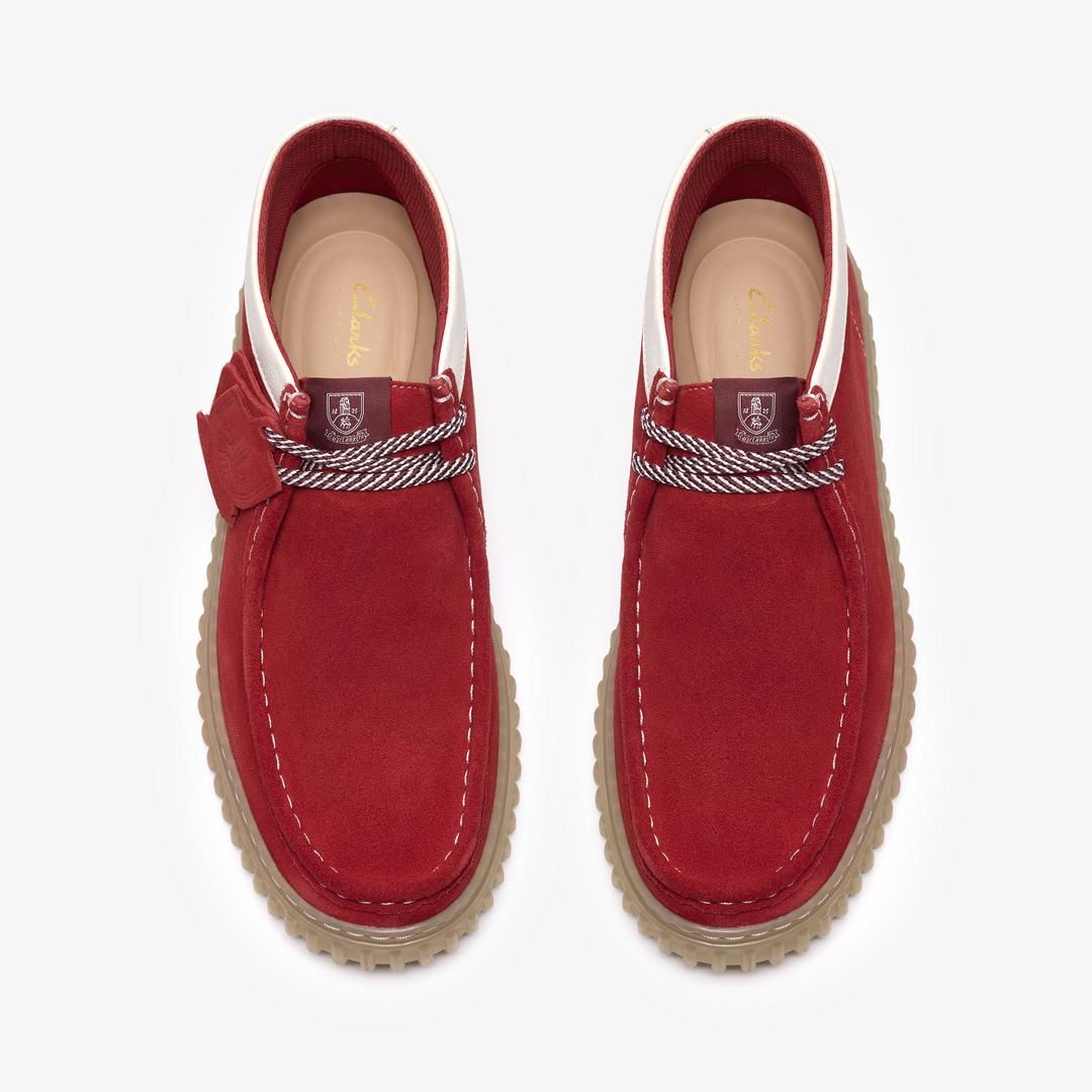 Mens Torhill Hi Red Suede Ankle Boots - Image 6