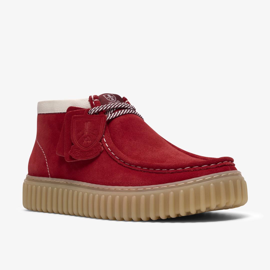 Mens Torhill Hi Red Suede Ankle Boots - Image 7
