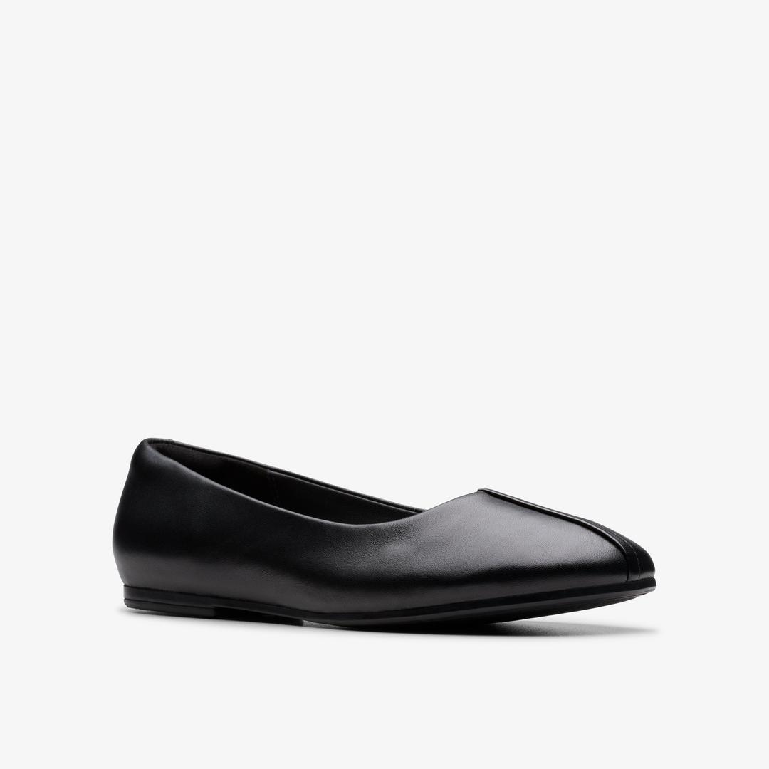 Womens Livia Lily Black Leather Pumps US - Image 4