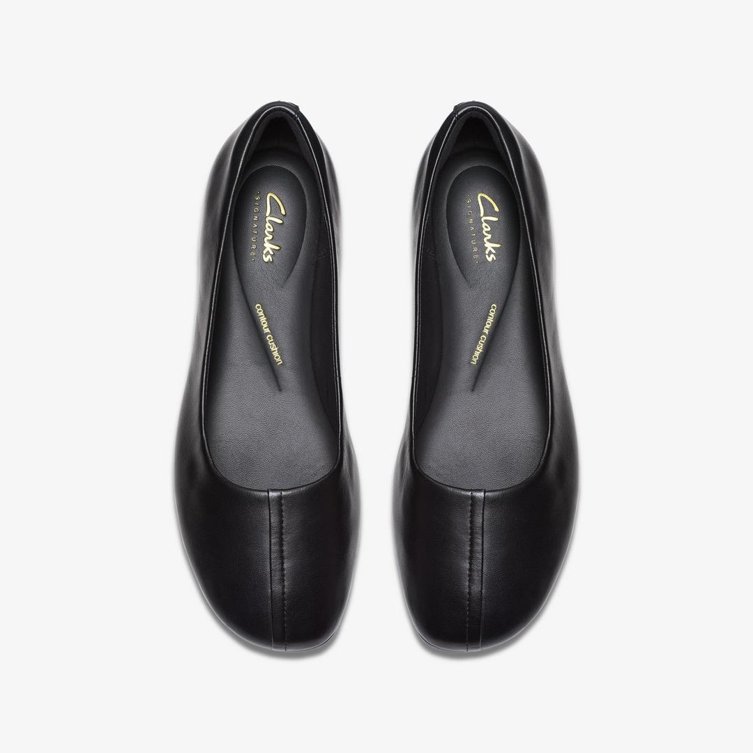 Womens Livia Lily Black Leather Pumps US - Image 6
