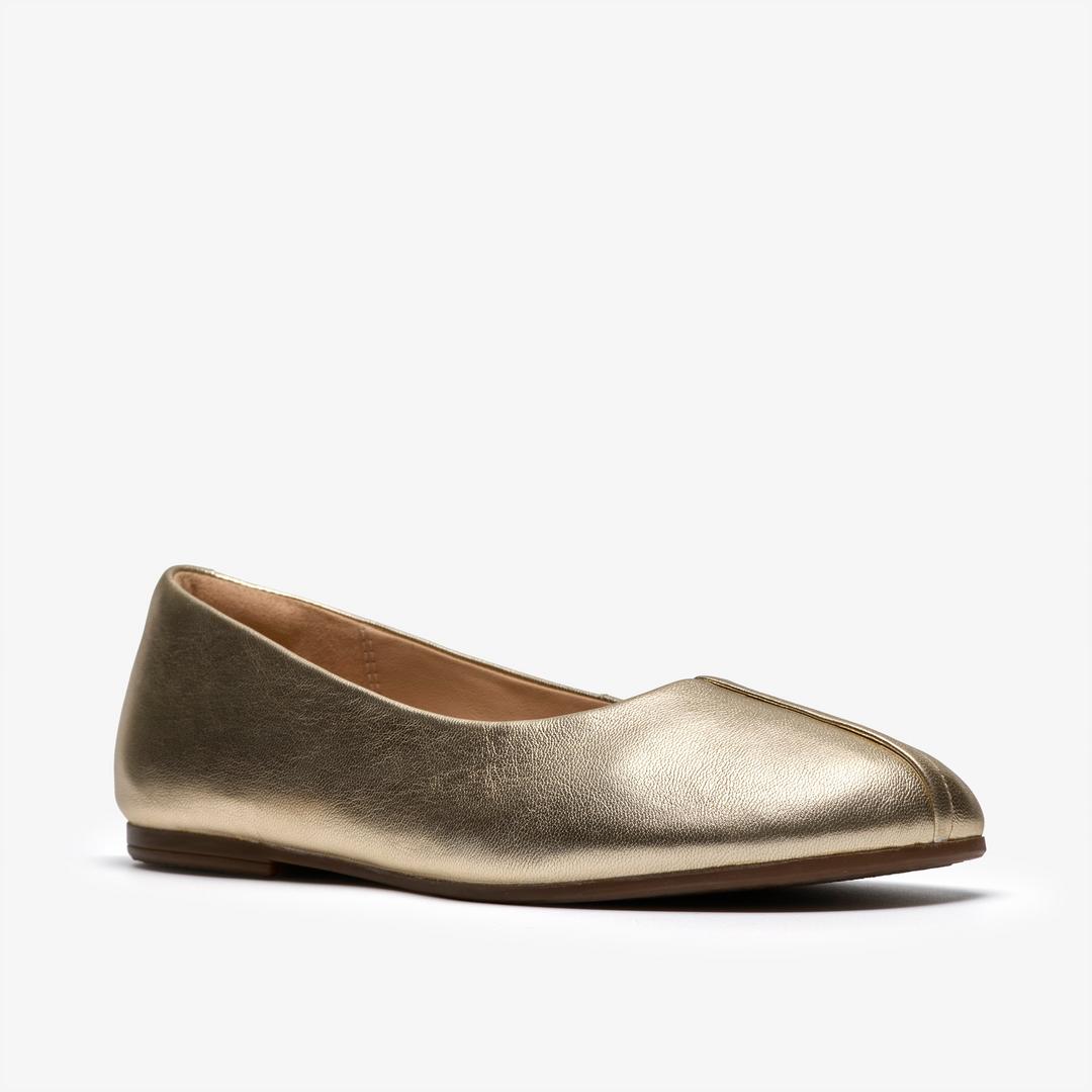 Womens Livia Lily Soft Gold Ballet Flats - Image 4