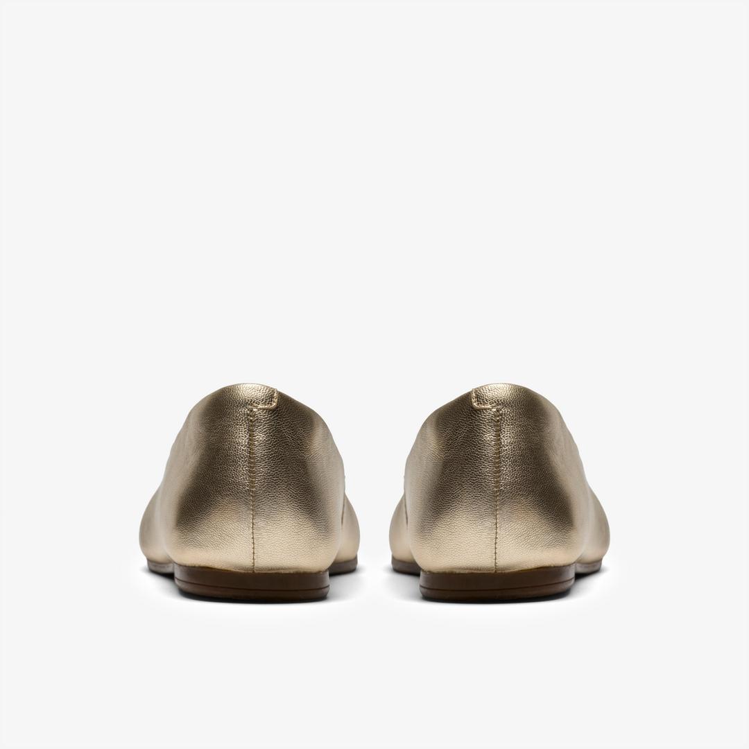 Womens Livia Lily Soft Gold Ballet Flats - Image 5