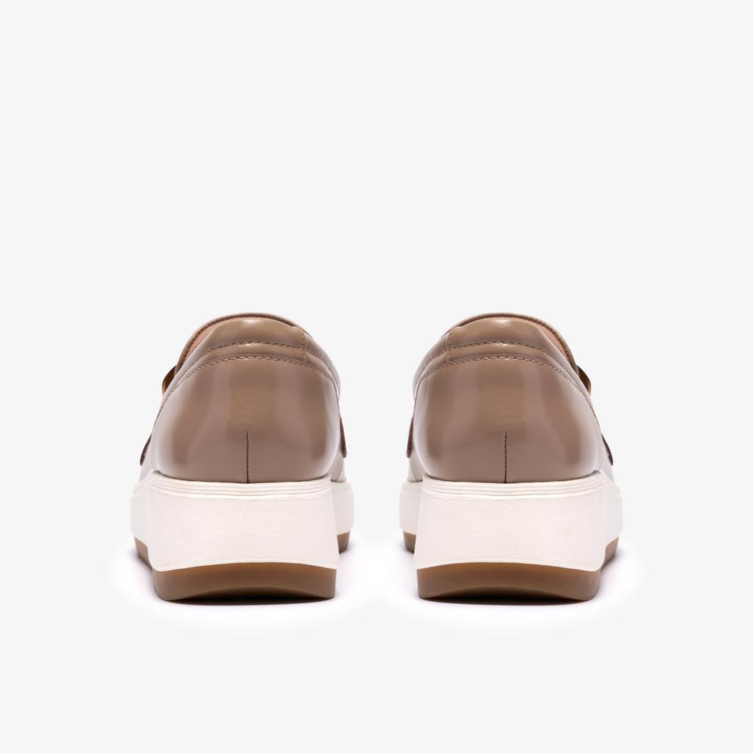Womens Zylah May Taupe Leather Loafers US - Image 5