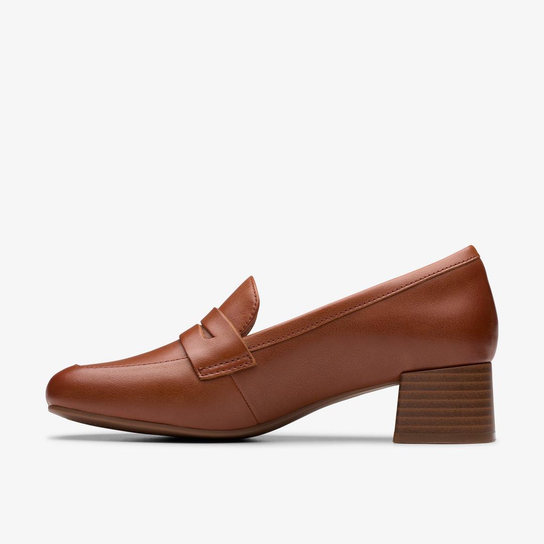 Womens Iridessa Sky Dark Tan Leather Loafers - Image 2
