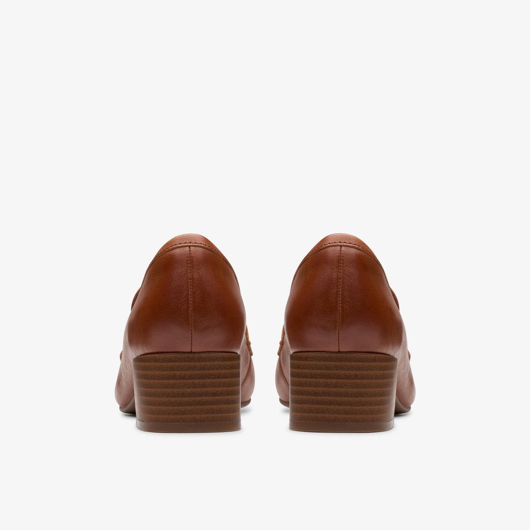 Womens Iridessa Sky Dark Tan Leather Loafers - Image 5