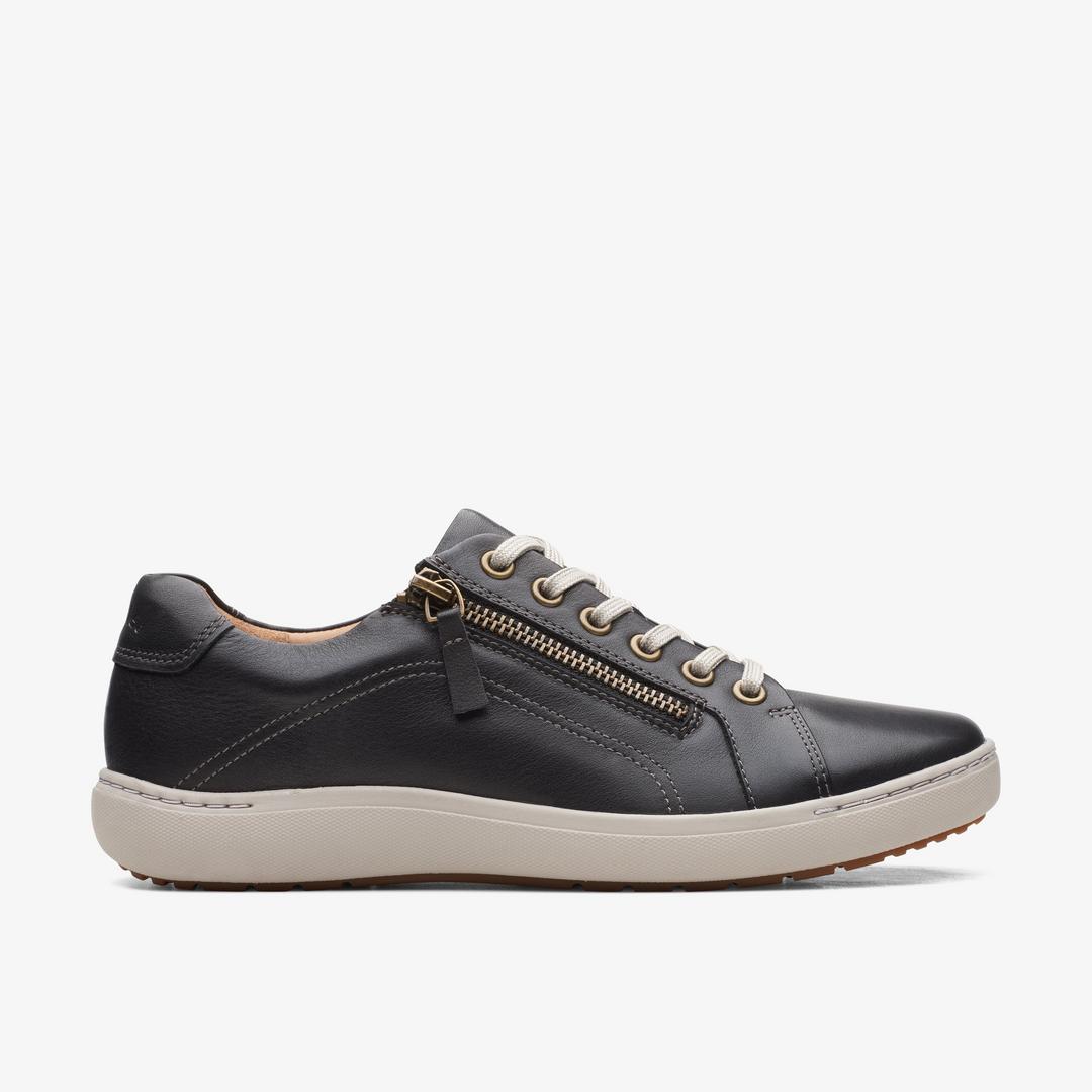 Women's Nalle Lace Black Leather Sneakers