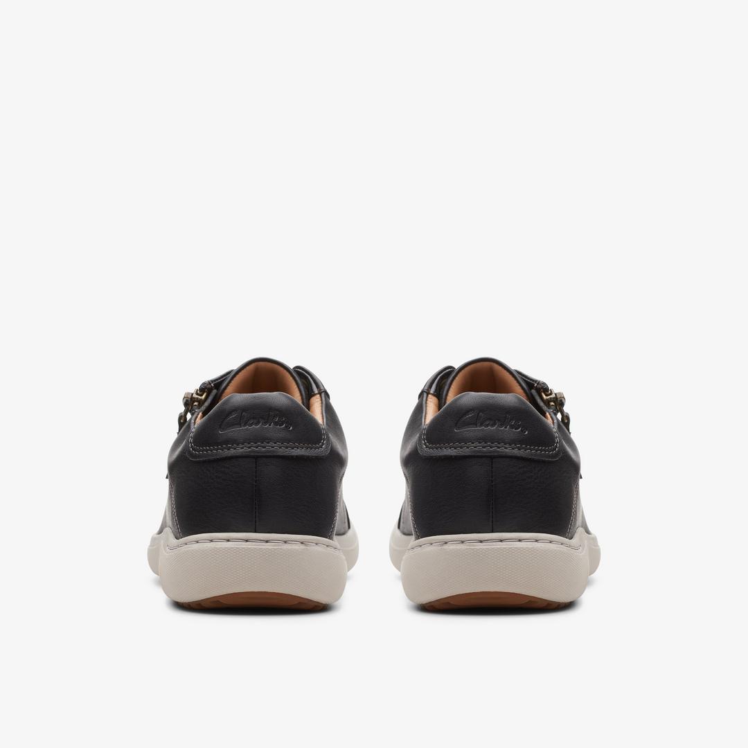Women's Nalle Lace Black Leather Sneakers - Image 5
