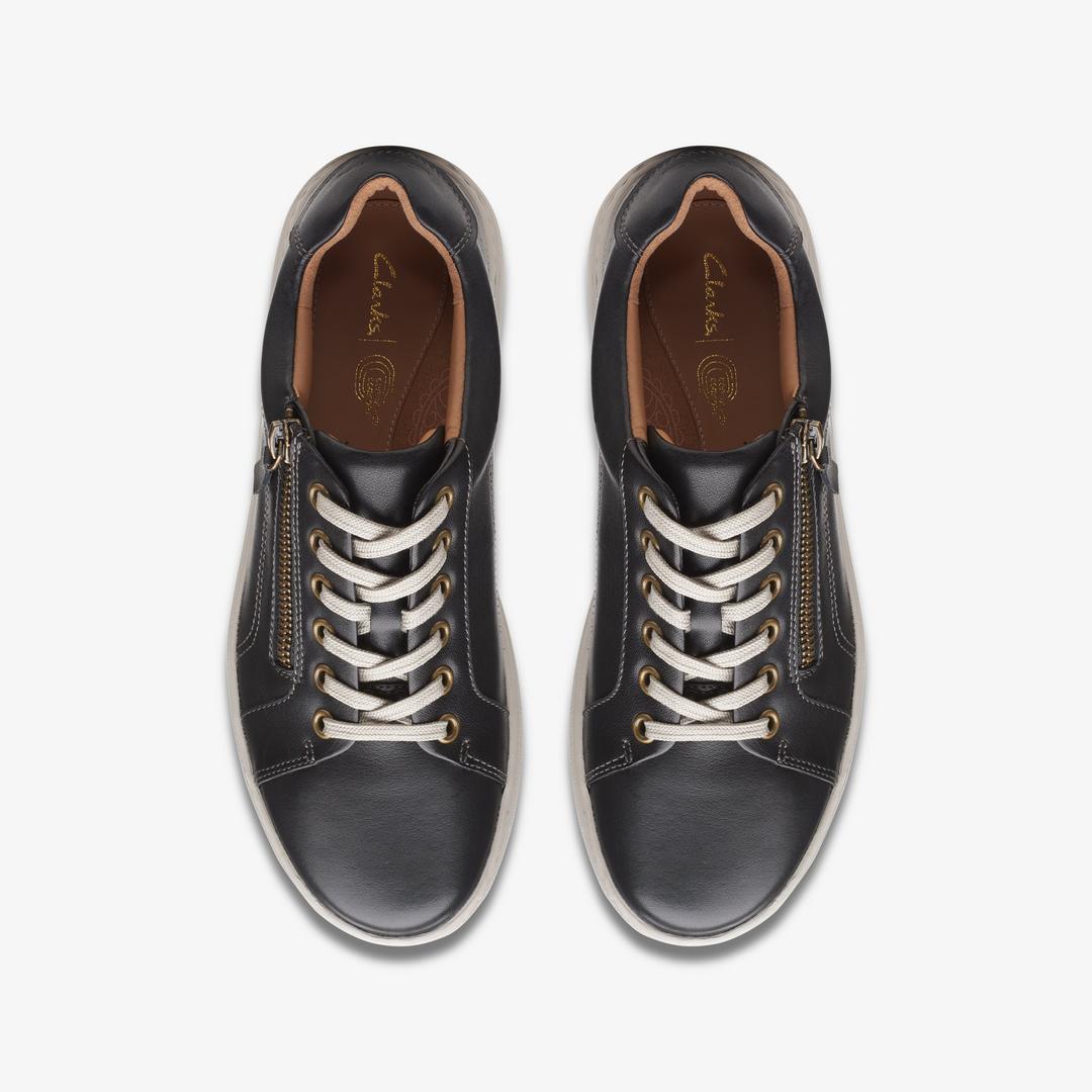 Women's Nalle Lace Black Leather Sneakers - Image 6