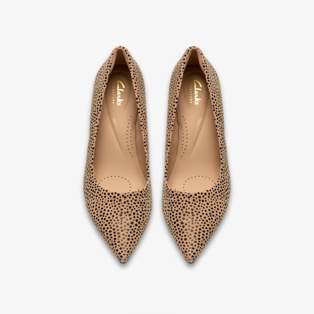 Womens Zarey Court Animal Print Court Shoes - Image 6