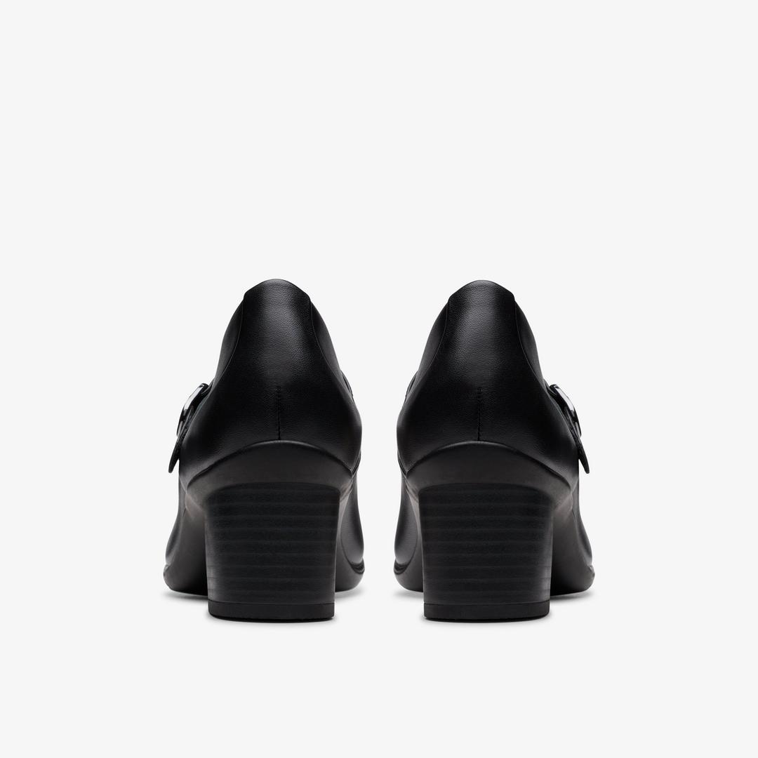Womens Shaya Jane Black Leather Mary Janes - Image 6
