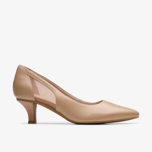 Womens Kepley Cora Warm Beige Leather Pumps
